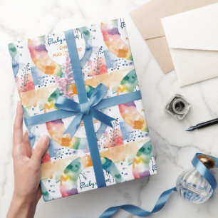 Boho Baby Shower Wrapping Paper – Cute Custom Gift