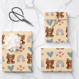Boho Baby Wrapping Paper Sheet