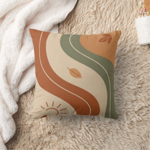 Boho Balance & Calm Decorative Pillow Burnt