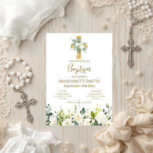 Boho Baptism Invitation