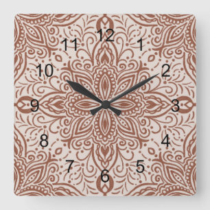 Boho Barrett  Square Wall Clock