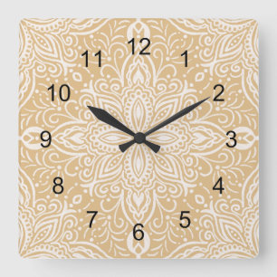 Boho Barrett  Square Wall Clock
