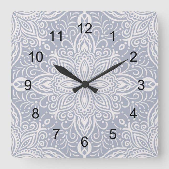 Boho Barrett  Square Wall Clock (Front)