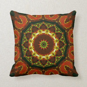 Boho Batik Geometric Mandala Cushion / Pillow
