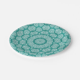 Boho Bazaar, Mix & Match Cerulean Pattern Paper Plate