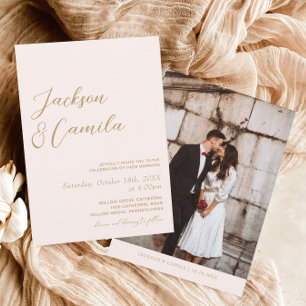 Boho Beach Wedding Invitation