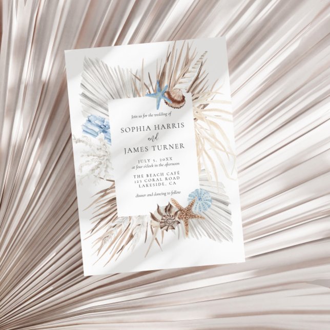 Boho Beach Wedding Invitation (Creator Uploaded)