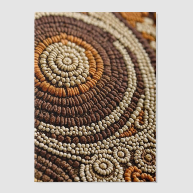 Boho Beads Vellum Invitations (Front)