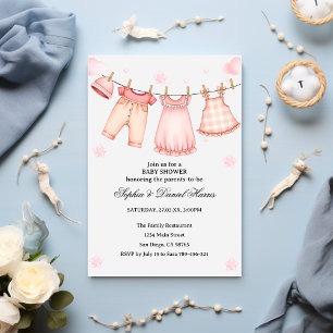 Boho Bear Baby Shower Invitation