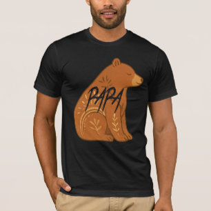  Boho Bear Papa T-Shirt