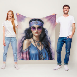 Boho Beauty Fleece Blanket