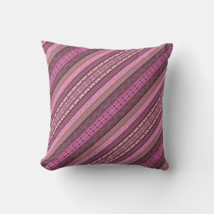 Boho berry stripes cushion