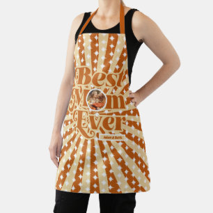 Boho Best Mum Ever Personalised Photo Mothers Day Apron