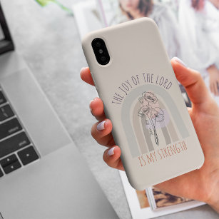 Boho Bible Verse The Joy of the Lord Watercolor Case-Mate iPhone Case