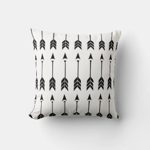 Boho Black and White Arrows Cushion