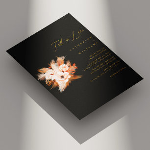 Boho Bliss: Fall in Love Wedding Invitation