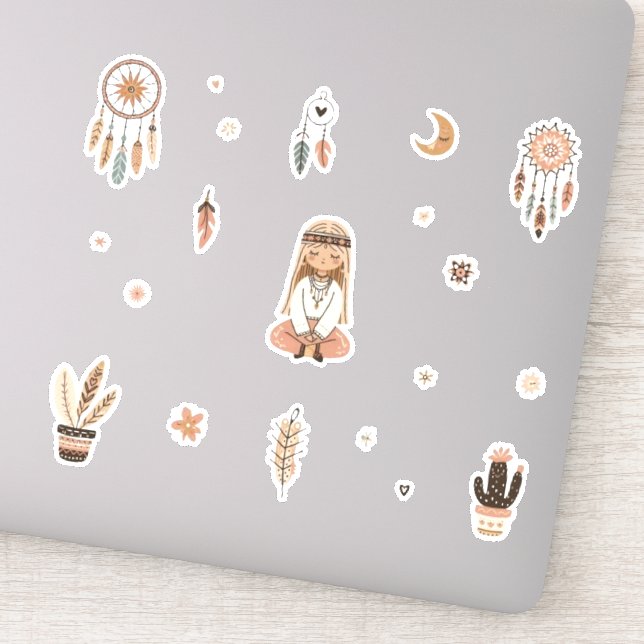 Boho Bliss Sticker Collection Pack (Detail)