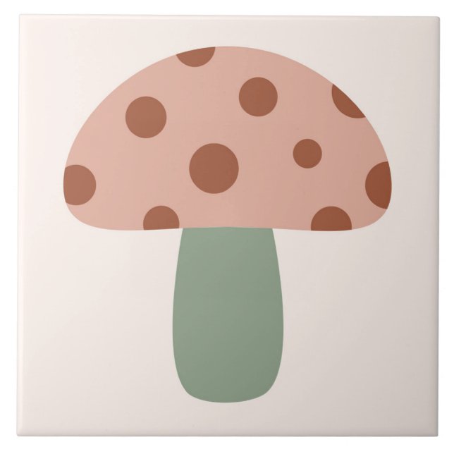 Boho Blocks Floral  Ceramic Tile (Front)