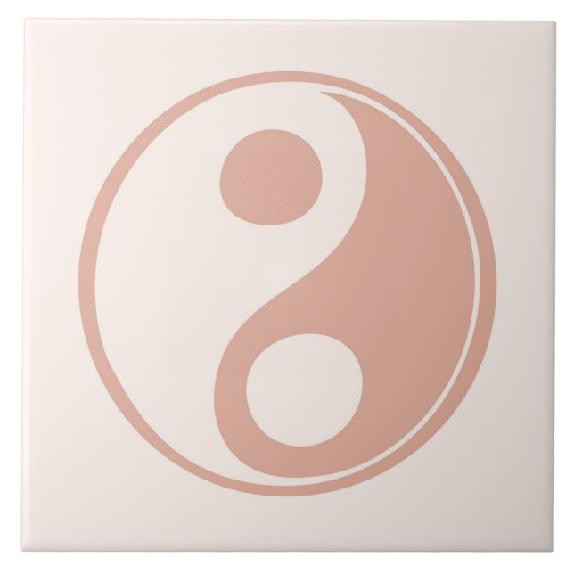 Boho Blocks Floral  Ceramic Tile (Front)