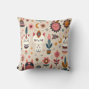 "Boho Bloom & Bites" Cushion