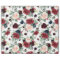 Boho Bloom | Burgundy Rustic Blue and Red Pattern