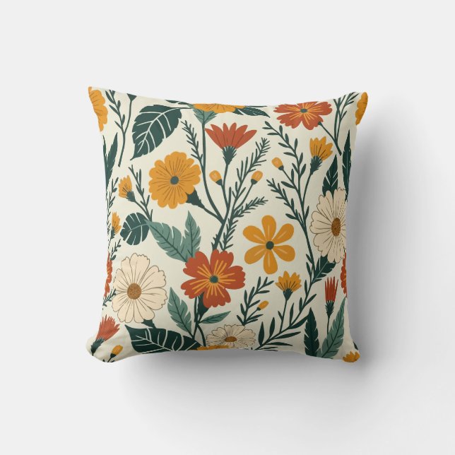 Boho Blooming Cushion (Front)