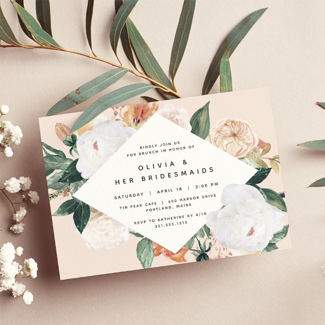 Boho Blooms | Bridesmaids Brunch or Luncheon Invitation (Creator Uploaded)