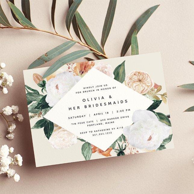 Boho Blooms | Bridesmaids Brunch or Luncheon Invitation (Creator Uploaded)