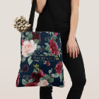 Boho Blooms | Dark Navy Blue and Burgundy Custom