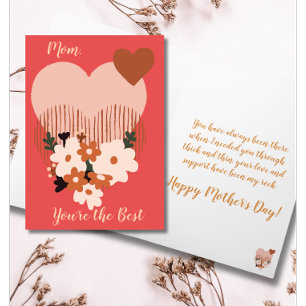 Boho Blooms for Mum A Heartfelt Mother's Day Holiday Card