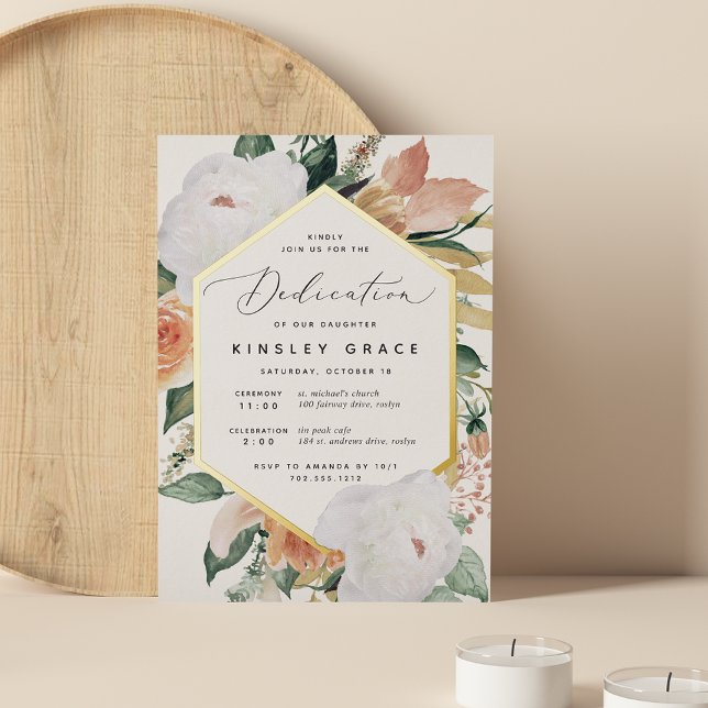 Boho Blooms Modern Floral Baby Dedication (Creator Uploaded)