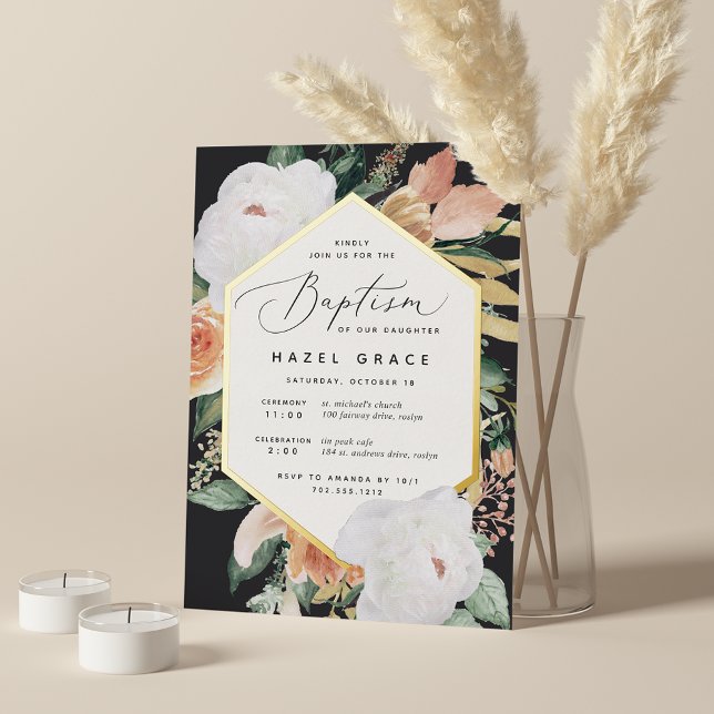 Boho Blooms Modern Floral Baptism (Creator Uploaded)