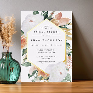 Boho Blooms Modern Floral Bridal Shower Brunch