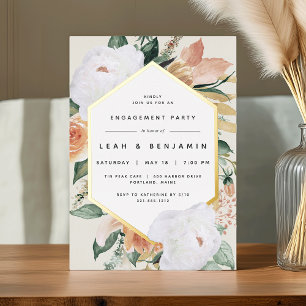 Boho Blooms Modern Floral Engagement Party