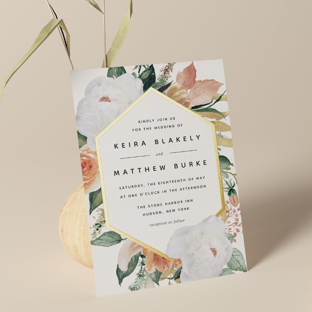 Boho Blooms Modern Geometric Floral Wedding (Creator Uploaded)