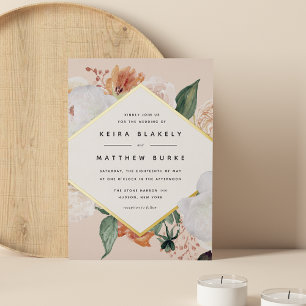 Boho Blooms Modern Geometric Floral Wedding