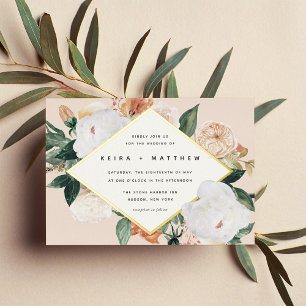 Boho Blooms Modern Geometric Floral Wedding