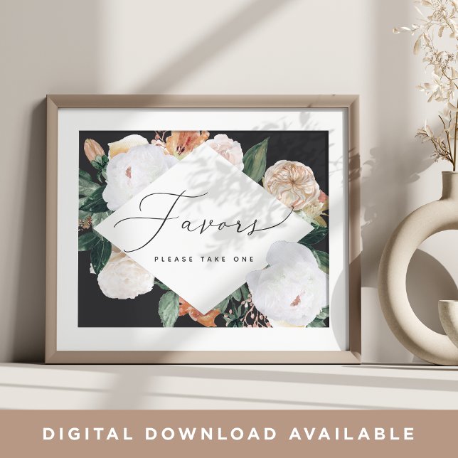 Boho Blooms Wedding Favour Sign (Creator Uploaded)