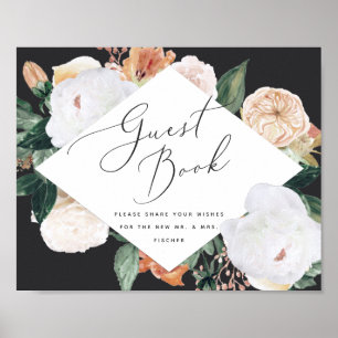 Boho Blooms Wedding Guestbook Sign
