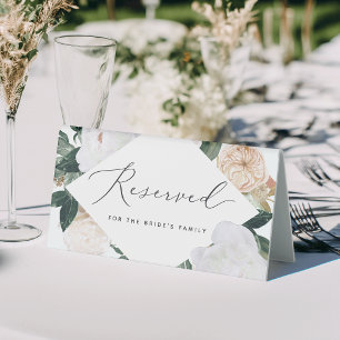 Boho Blooms Wedding Reserved Seating