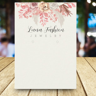 Boho Blossoms Elegant Floral Jewellery Collection Calling Card