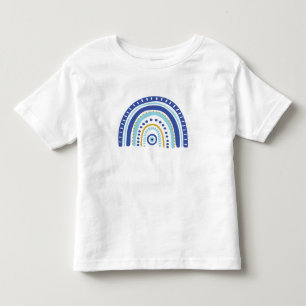 Boho Blue Turkish Eye Rainbow Toddler T-Shirt