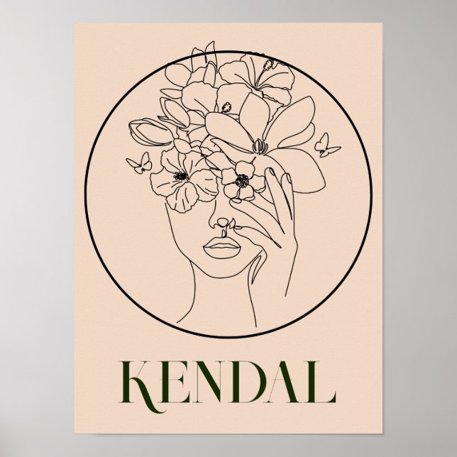  Boho Bohemian Abstract Minimal Style Poster (Front)