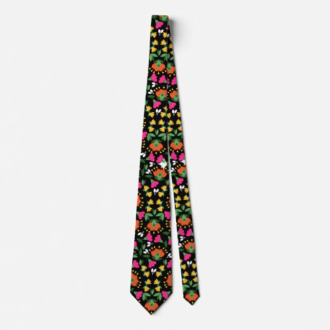 Boho Bold Floral Trivet Tie (Front)