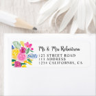 Boho bold spring pink yellow flowers chic wedding