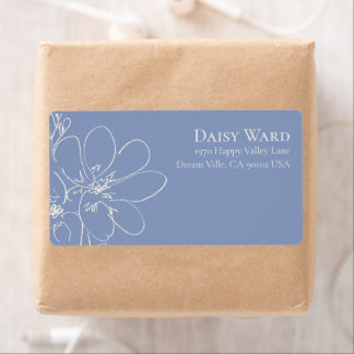 Boho + Bold Wildflower Return Address Label