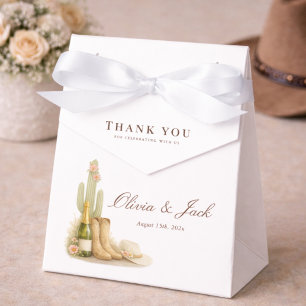 Boho Boots & Bubbly Neutral Baby Shower Thank You Favour Box