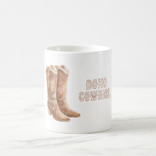 Boho Boots Cowgirl Coffee Mug