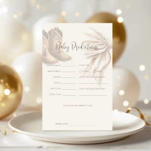 Boho Boots Or Bows Gender Reveal Baby Predictions