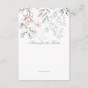 Boho Botanical Bridal Shower Advice for the Bride Invitation